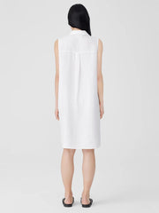 Eileen Fisher Petite | Organic Linen Sleeveless Dress White - Women