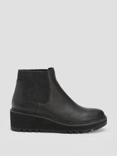Eileen Fisher Shoes | Chelsea Wedge Washed Leather Bootie Black - Women