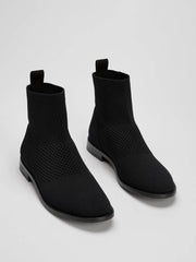 Eileen Fisher Shoes | Jude Recycled Stretch Knit Bootie Black - Women