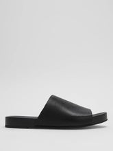 Eileen Fisher Shoes | Mask Tumbled Leather Slide Sandal Black - Women
