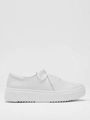 Eileen Fisher Shoes | Penni Leather Wedge Sneaker White - Women