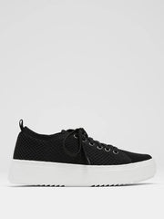 Eileen Fisher Shoes | Peris Recycled Stretch Knit Wedge Sneaker Black - Women