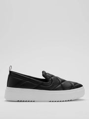 Eileen Fisher Shoes | Poem Nappa Leather Platform Sneaker Black - Women