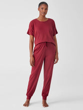 Eileen Fisher Sleepwear | Cozy Organic Cotton Interlock Jogger Pant Cranberry - Women