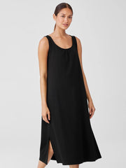 Eileen Fisher Sleepwear | Organic Cotton Interlock Scoop Neck Sleep Dress Black - Women