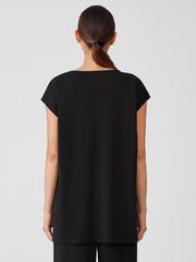 Eileen Fisher Sleepwear | Organic Cotton Interlock Scoop Neck Sleep Tee Black - Women