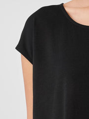Eileen Fisher Sleepwear | Organic Cotton Interlock Scoop Neck Sleep Tee Black - Women