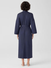 Eileen Fisher Sleepwear | Organic Cotton Interlock Sleep Robe Indigo - Women