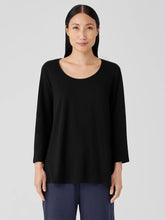 Eileen Fisher Sleepwear | Organic Cotton Interlock U-Neck Sleep Top Black - Women