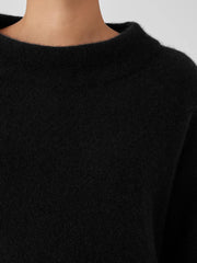Eileen Fisher Sweaters & Cardigans | Cashmere Silk Bliss Funnel Neck Top Black - Women