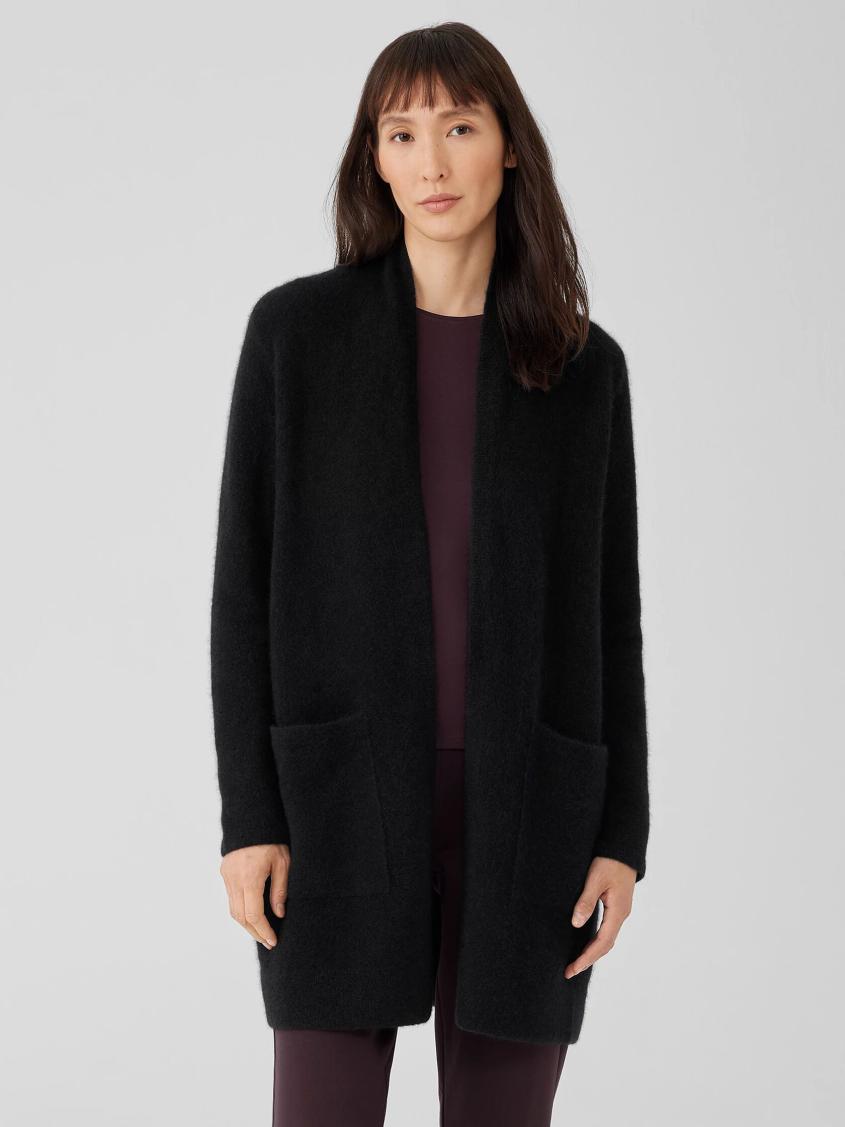 Eileen Fisher Sweaters & Cardigans | Cashmere Silk Bliss Long Cardigan Black - Women