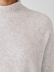 Eileen Fisher Sweaters & Cardigans | Cashmere Silk Bliss Turtleneck Box-Top Pearl - Women