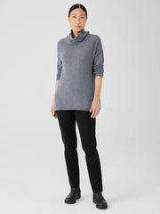 Eileen Fisher Sweaters & Cardigans | Cotton And Recycled Cashmere Turtleneck Long Top Ash - Women