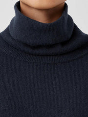 Eileen Fisher Sweaters & Cardigans | Cotton And Recycled Cashmere Turtleneck Long Top Ocean - Women