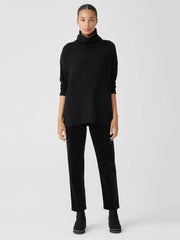 Eileen Fisher Sweaters & Cardigans | Cotton And Recycled Cashmere Turtleneck Top Black - Women