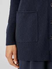 Eileen Fisher Sweaters & Cardigans | Cotton And Recycled Cashmere V-Neck Cardigan Ocean - Women