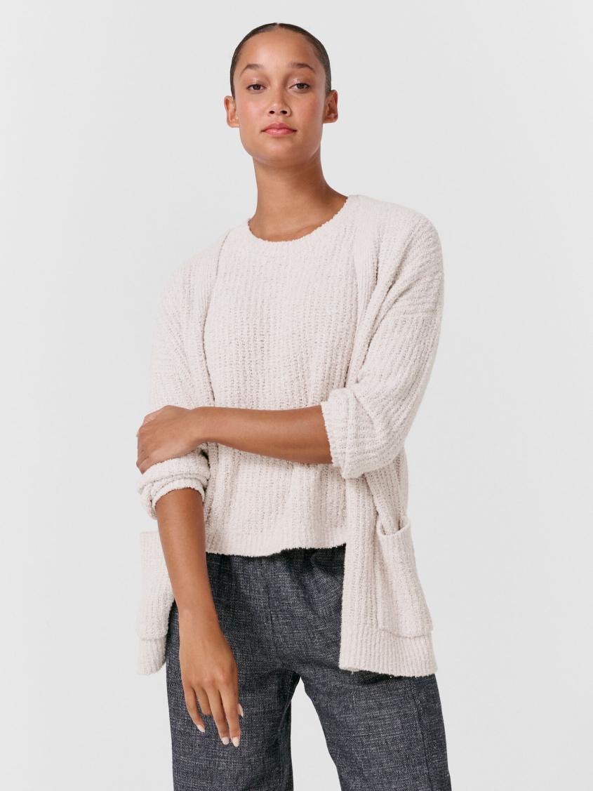 Eileen Fisher Sweaters & Cardigans | Cotton Fluff Cardigan Bone - Women