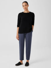 Eileen Fisher Sweaters & Cardigans | Cotton Fluff Crew Neck Long Top Black - Women