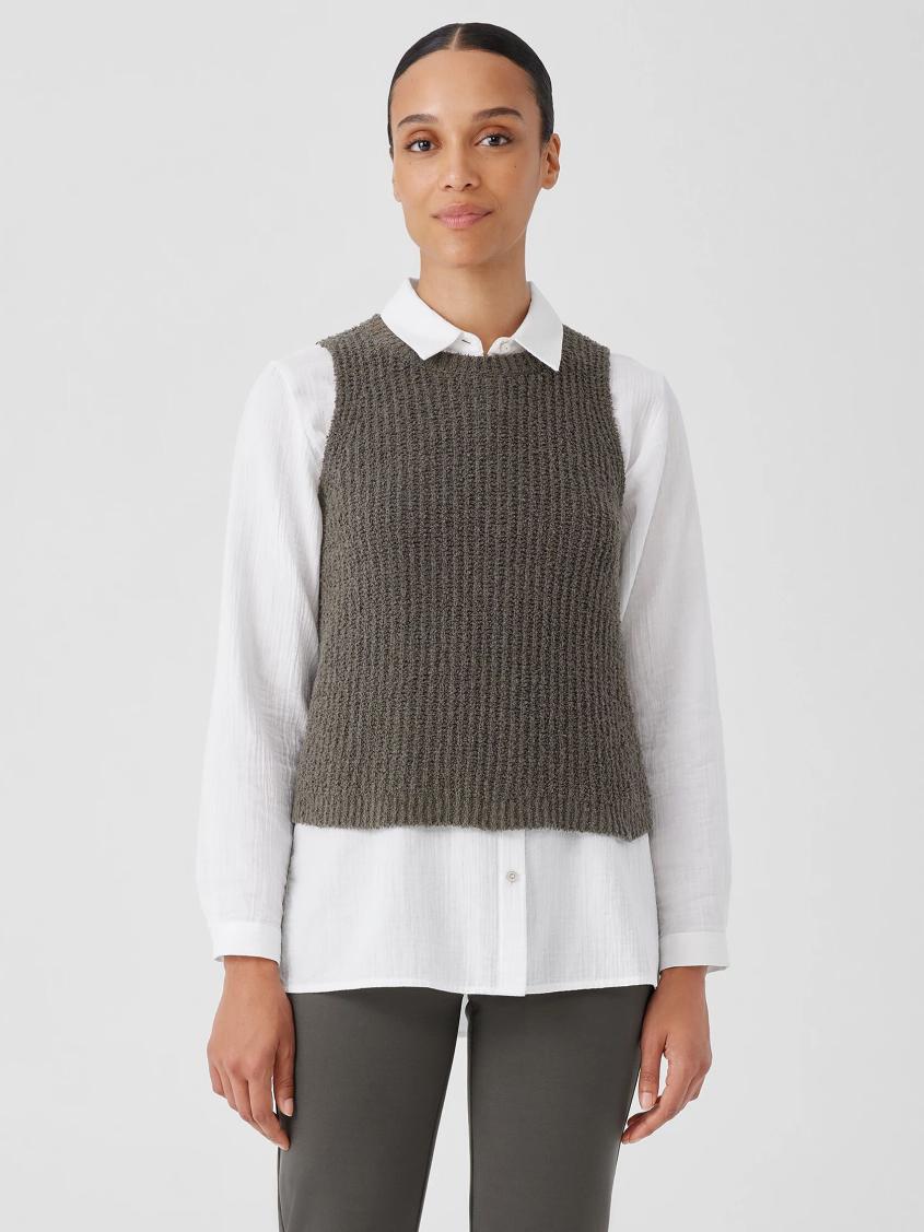Eileen Fisher Sweaters & Cardigans | Cotton Fluff Crew Neck Top Grove - Women