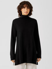Eileen Fisher Sweaters & Cardigans | Italian Cashmere Turtleneck Long Top Black - Women