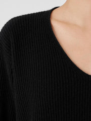 Eileen Fisher Sweaters & Cardigans | Italian Cashmere V-Neck Top Black - Women