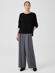 Eileen Fisher Sweaters & Cardigans | Organic Cotton Chenille Crew Neck Top Black - Women