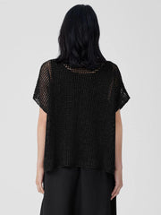 Eileen Fisher Sweaters & Cardigans | Organic Linen Délavé Bateau Neck Top Black - Women
