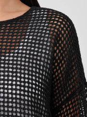 Eileen Fisher Sweaters & Cardigans | Organic Linen Délavé Round Neck Top Black - Women