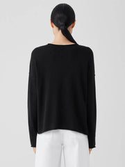 Eileen Fisher Sweaters & Cardigans | Peruvian Cotton Blend Crew Neck Top Black - Women