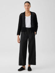 Eileen Fisher Sweaters & Cardigans | Peruvian Organic Cotton Boucle High Collar Cardigan Black - Women