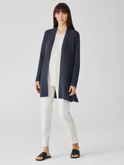 Eileen Fisher Sweaters & Cardigans | Peruvian Organic Cotton Crepe Cardigan Ocean - Women