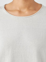 Eileen Fisher Sweaters & Cardigans | Peruvian Organic Cotton Crepe Crew Neck Top Bone - Women