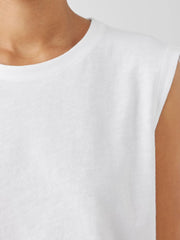 Eileen Fisher Tanks & Camis | Cozy Organic Cotton Slub Round Neck Tank Black - Women