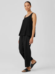 Eileen Fisher Tanks & Camis | Organic Linen Jersey Tank Black - Women