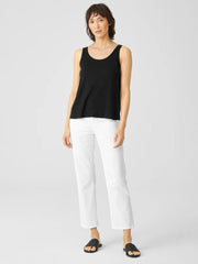 Eileen Fisher Tanks & Camis | Organic Linen Jersey Tank Black - Women
