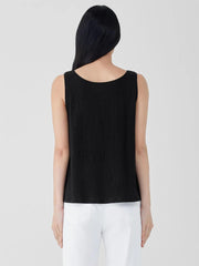 Eileen Fisher Tanks & Camis | Organic Linen Jersey Tank Black - Women