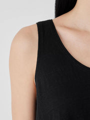 Eileen Fisher Tanks & Camis | Organic Linen Jersey Tank Black - Women