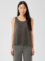 Eileen Fisher Tanks & Camis | Organic Linen Jersey Tank Black - Women