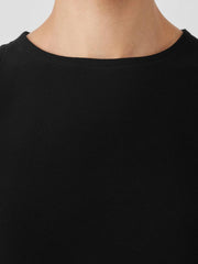 Eileen Fisher Tanks & Camis | Pima Cotton Stretch Jersey Round Neck Tank Black - Women