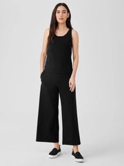 Eileen Fisher Tanks & Camis | Pima Cotton Stretch Jersey Scoop Neck Tank Black - Women