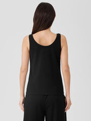 Eileen Fisher Tanks & Camis | Pima Cotton Stretch Jersey Scoop Neck Tank Black - Women