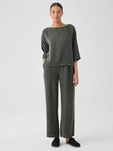 Eileen Fisher Tanks & Camis | Sandwashed Twill Wide Trouser Pant Ocean - Women