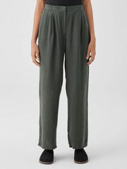 Eileen Fisher Tanks & Camis | Sandwashed Twill Wide Trouser Pant Ocean - Women