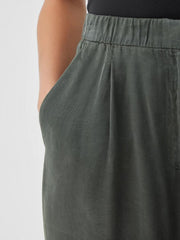 Eileen Fisher Tanks & Camis | Sandwashed Twill Wide Trouser Pant Ocean - Women