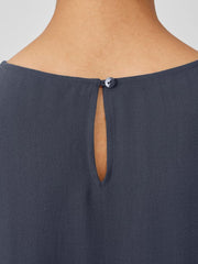 Eileen Fisher Tanks & Camis | Silk Georgette Crepe Jewel Neck Tank Ocean - Women