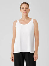 Eileen Fisher Tanks & Camis | Stretch Jersey Knit Scoop Neck Tank White - Women