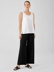 Eileen Fisher Tanks & Camis | Stretch Jersey Knit Scoop Neck Tank White - Women