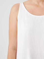 Eileen Fisher Tanks & Camis | Stretch Jersey Knit Scoop Neck Tank White - Women