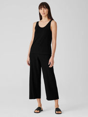 Eileen Fisher Tanks & Camis | Stretch Silk Jersey Scoop Neck Tank Black - Women