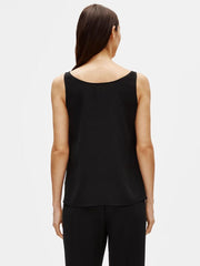 Eileen Fisher Tanks & Camis | System Silk Georgette Crepe Tank Black - Women